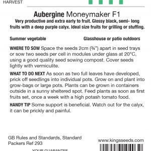 Aubergine – Money Maker F1 (Solanum melongena)