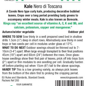 Kale – Borecole Nero Di Toscana