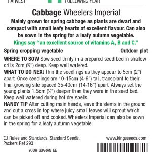 Cabbage  – Wheelers Imperial