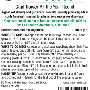 Cauliflower – All The Year Round