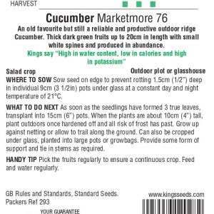 Cucumber – Marketmore 76