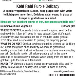 Kohl Rabi Purple Delicacy