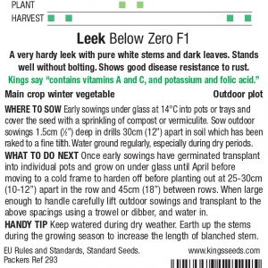 Leek – Below Zero F1