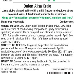 Onion – Ailsa Craig