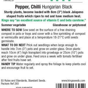 Chilli Pepper – Hungarian Black