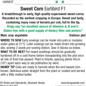 Sweetcorn – Earlibird F1