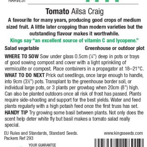 Tomato – Ailsa Craig