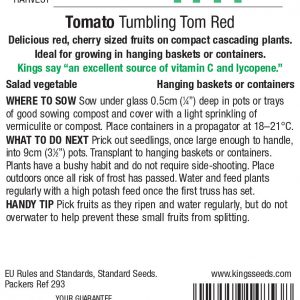 Tomato Seeds Tumbling Tom Red