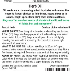 Herb – Dill (Annual)