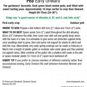 Pea – ‘Early Onward’