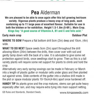 Pea – ‘Alderman’