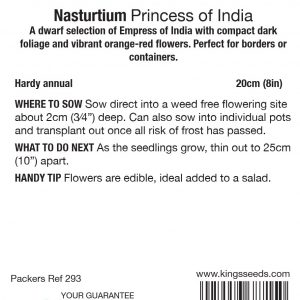 Nasturtium ‘Princess Of India’ – HA