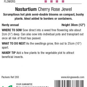 Nasturtium ‘Cherry Rose Jewel’ – HA