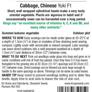 Cabbage – Chinese Yuki F1